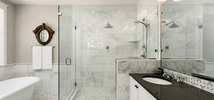 bathroom shower door installation in San Anselmo